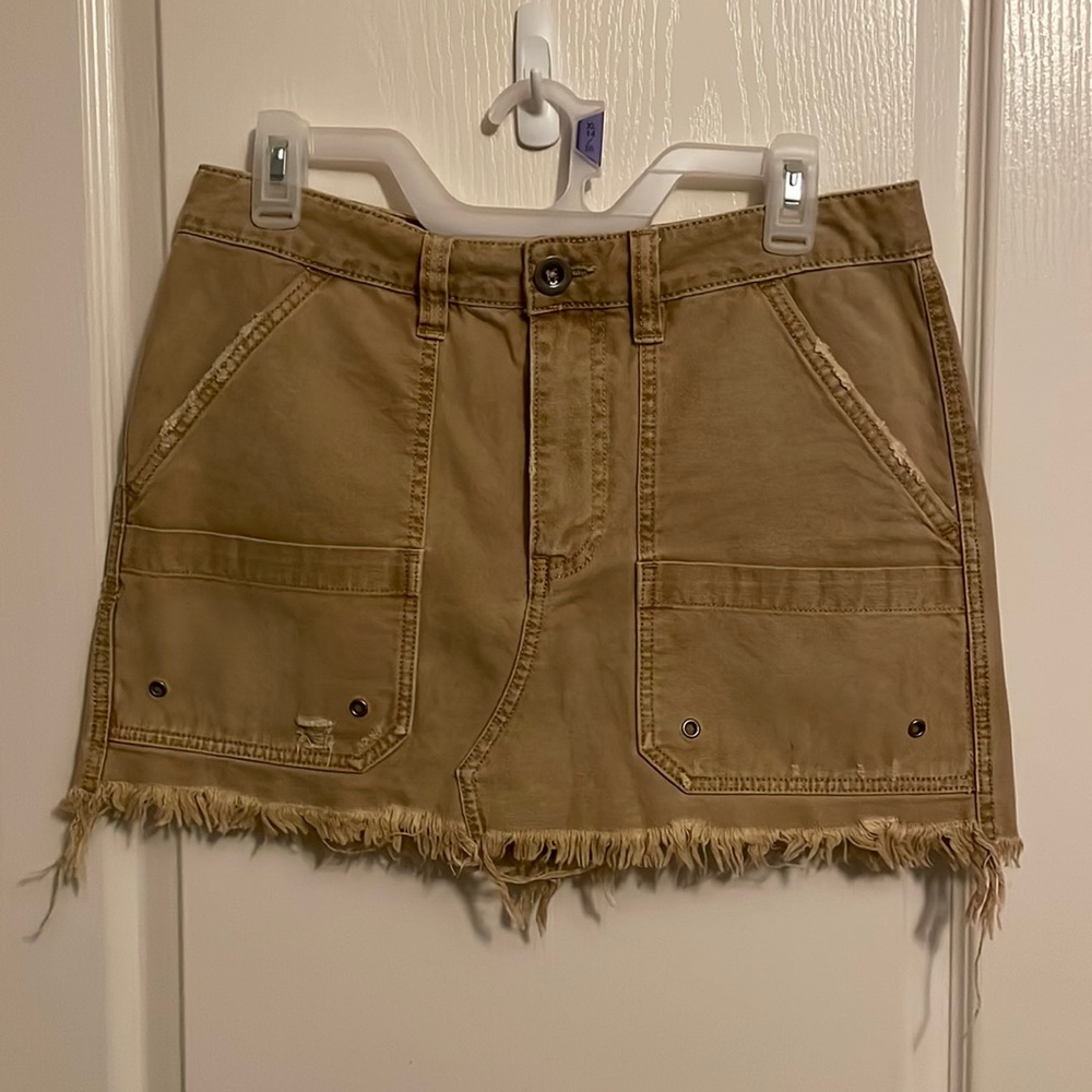 Free People Khaki Skirt